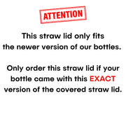 Black Covered Straw Lid